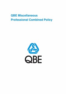 ARCHIVE - PJPU030913 QBE Miscellaneous Professional Combined Policy