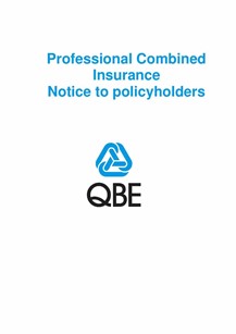 Professional Combined Notice to Policyholders (147Kb) 