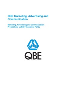 ARCHIVE - PJMF030515 QBE Marketing Advertising and Communication Professional Liability