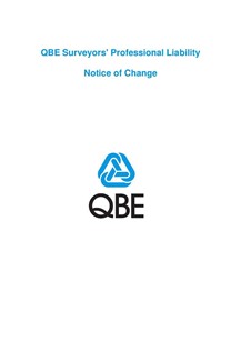 NJPL120816 QBE Surveyors' Professional Liability Notice of Change