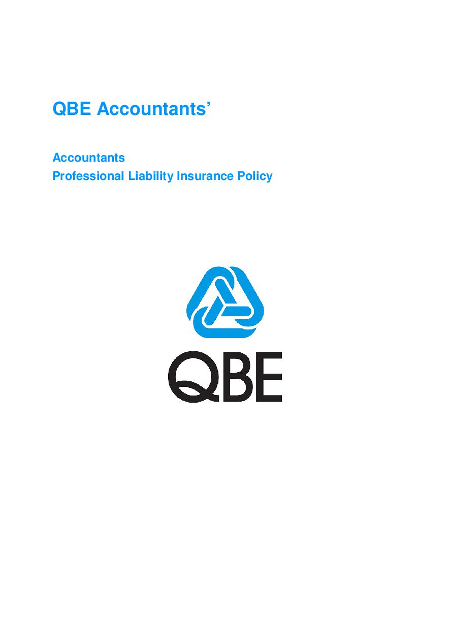 ARCHIVE - JPP010113 Accountants' Professional Liability Policy