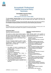 ARCHIVED - KJPP030515 Accountants' Professional Liability Summary