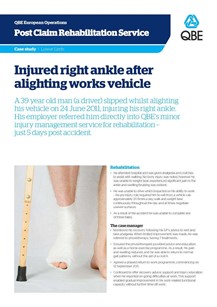 Injured right ankle after alighting works vehicle (PDF 1.4Mb)