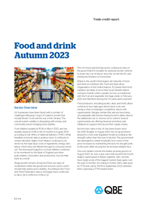 Trade credit report - Food and drink (Autumn 2023)