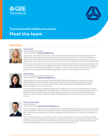 Transactional Liability - Meet the Team