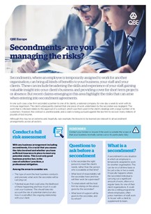 Secondments - are you managing the risks?
