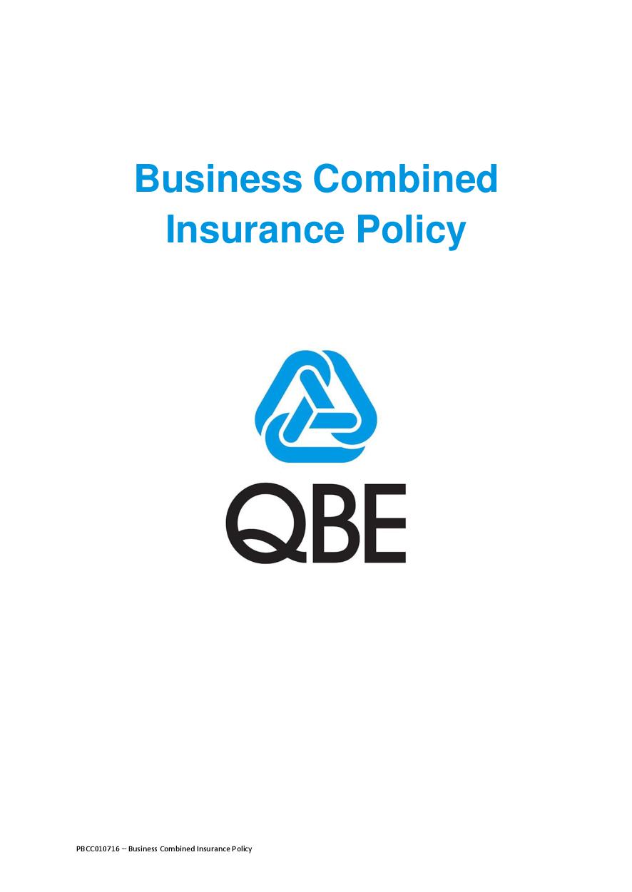 ARCHIVE - PBCC010716 Business Combined Insurance Policy