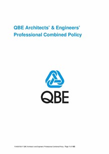 ARCHIVE - PJAS070517 QBE Architects and Engineers Professional Combined Liability