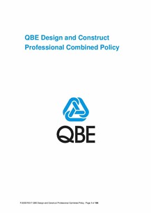 ARCHIVE - PJDD070517 QBE Design and Construct Professional Combined Policy