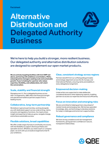 Alternative Distribution and Delegated Authority Business factsheet