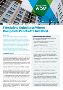 Composite Panel Fire Safety Guidance - Email Version