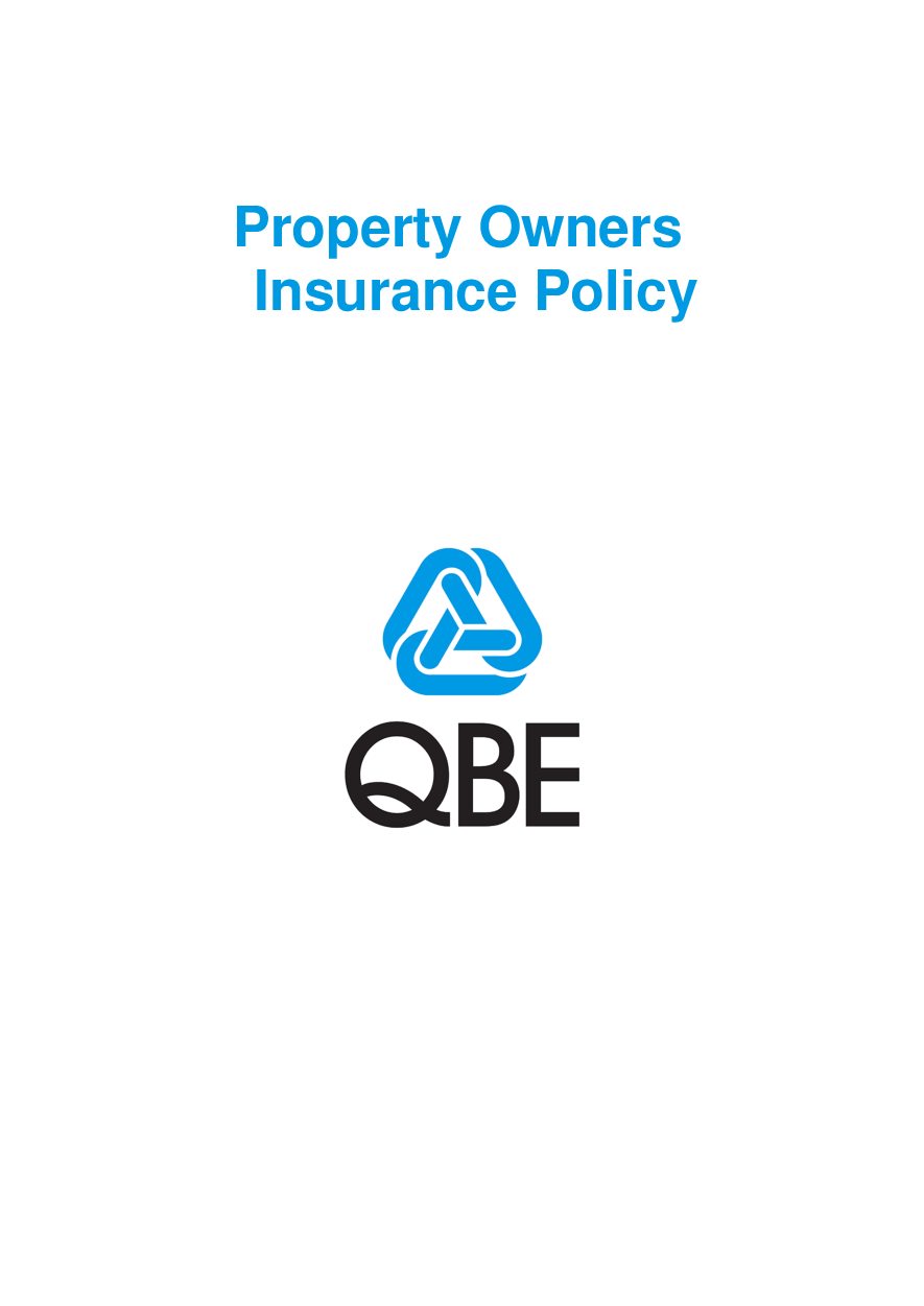 PPOF110622 Property Owners Insurance Policy