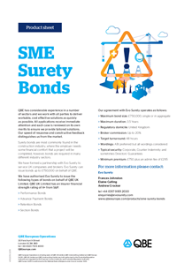 SME Surety Bonds