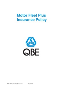 PMFL250518 Motor Fleet Plus Insurance Policy