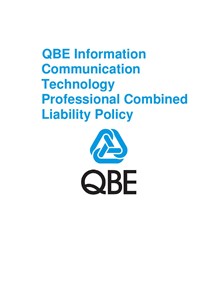 PJPV250518 QBE Information Communication Technology Professional Combined Liability Policy