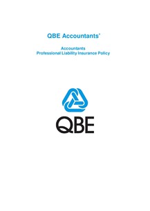 PJPP250518 QBE Accountants Professional Liability Policy