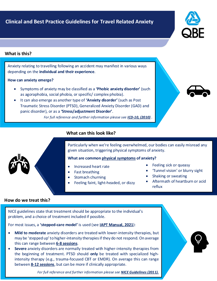 Clinical and Best Practice Guidelines Travel Related Anxiety