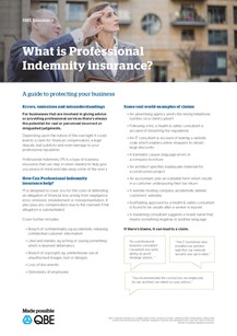 What is Professional Indemnity insurance