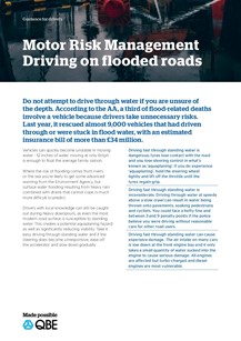 Driving on flooded roads