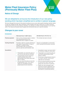 NFLT010119 Motor Fleet Insurance Notice of change (PDF 327KB)