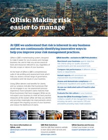QRisk: making risk easier to manage