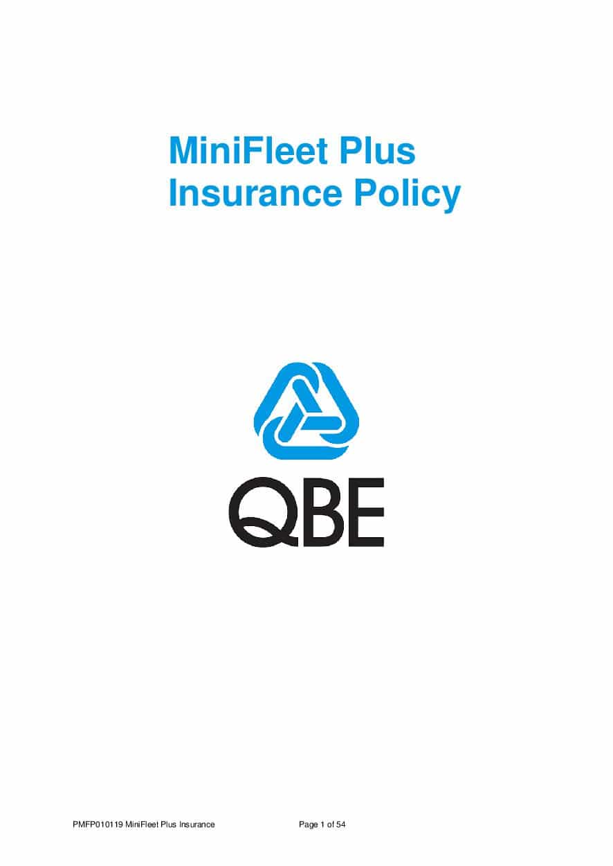 PMFP010119 MiniFleet Plus Insurance Policy Wording