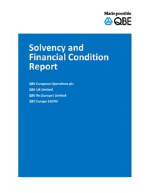 QBE European Operations Single Group Solvency and Financial Condition Report - 2018