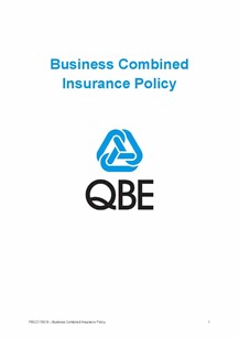 ARCHIVED - PBCC170619 Business Combined Insurance Policy