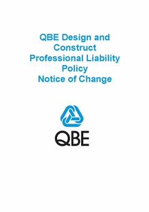 ARCHIVED - NJPE060819 QBE Design and Construct Professional Liability Policy   Notice of Change