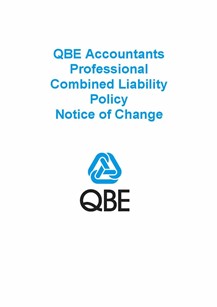 NJPB090819 QBE Accountants Professional Combined Liability Policy   Notice of Change