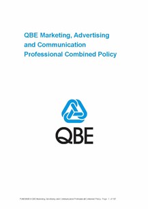 ARCHIVED - PJME090819 QBE Marketing Advertising and Communications Professional Combined Liability Policy