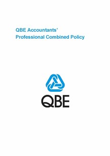 PJPB0090819 QBE Accountants Professional Combined Liability Policy