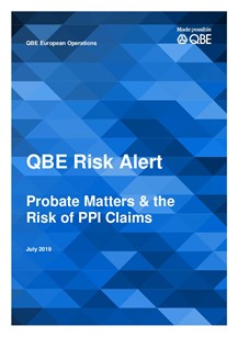 Probate Matters & the risk of PPI claims