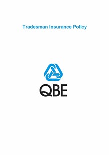 PTRA050919 Tradesman Insurance Policy