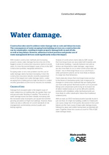 Construction whitepaper - Water damage