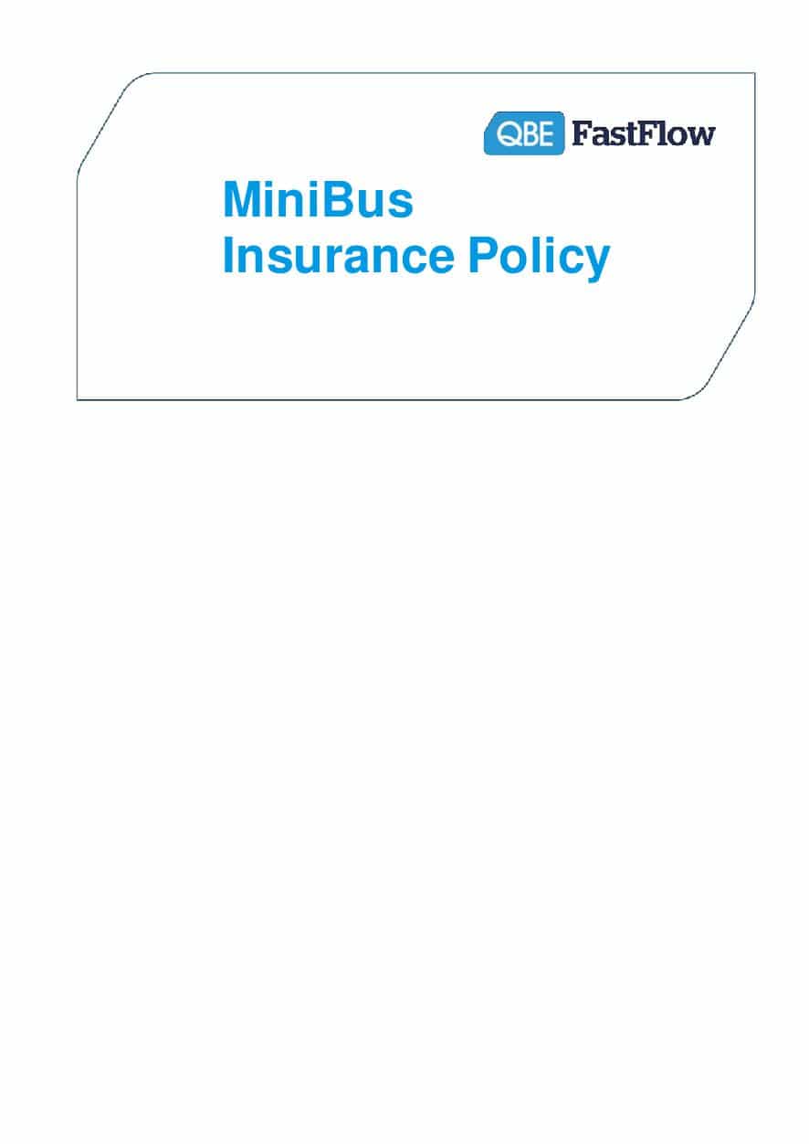PMBP010719 Minibus Insurance Policy Wording