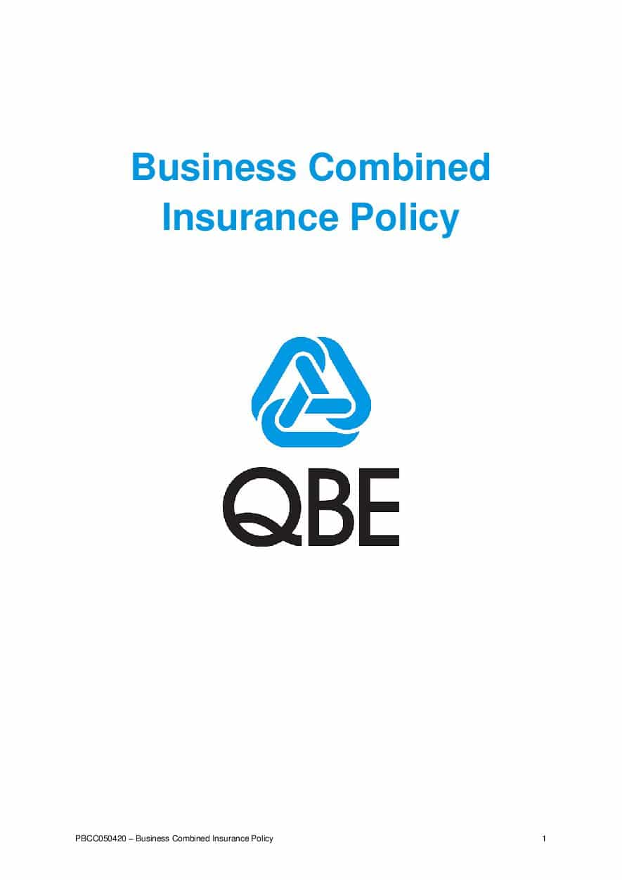 PBCC050420 Business Combined Insurance Policy