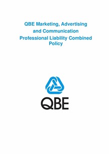 ARCHIVED - PJME100520 QBE Marketing Advertising and Communications Professional Liability Combined Policy