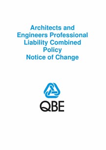NJAS100520 Architects and Engineers Professional Liability Combined Notice of Change