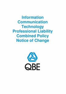 ARCHIVED - NJPV100520 Information Communication Technology Professional Liability Combined Notice of Change