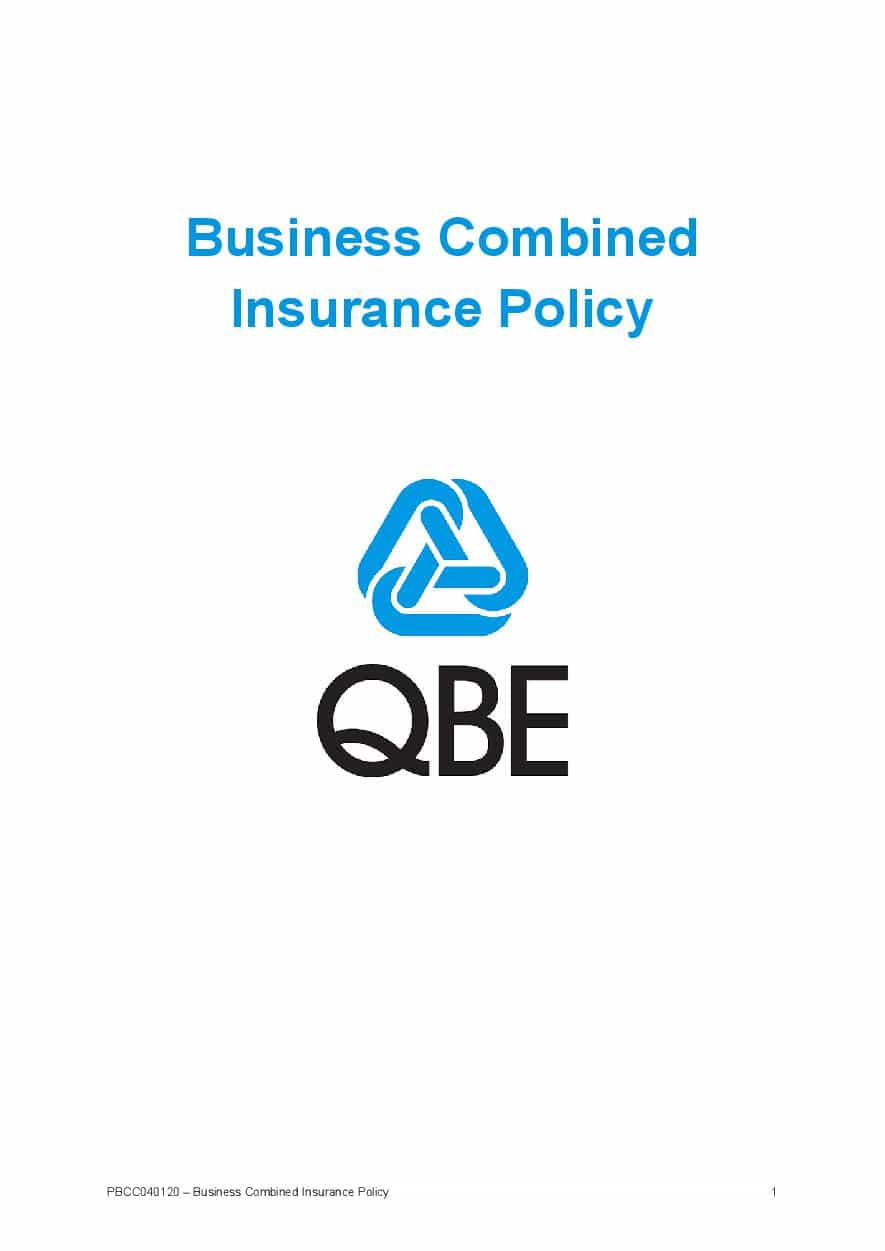 PBCC040120 Business Combined Insurance Policy