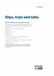Slips, Trips and Falls Risk Insight