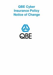 NCYS040920 QBE Cyber Insurance Policy Notice of Change