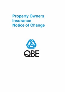 NPOF101120 Property Owners Insurance - Notice of Change