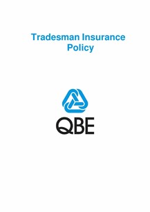 PTRA131120 Tradesman Insurance Policy (Imarket)