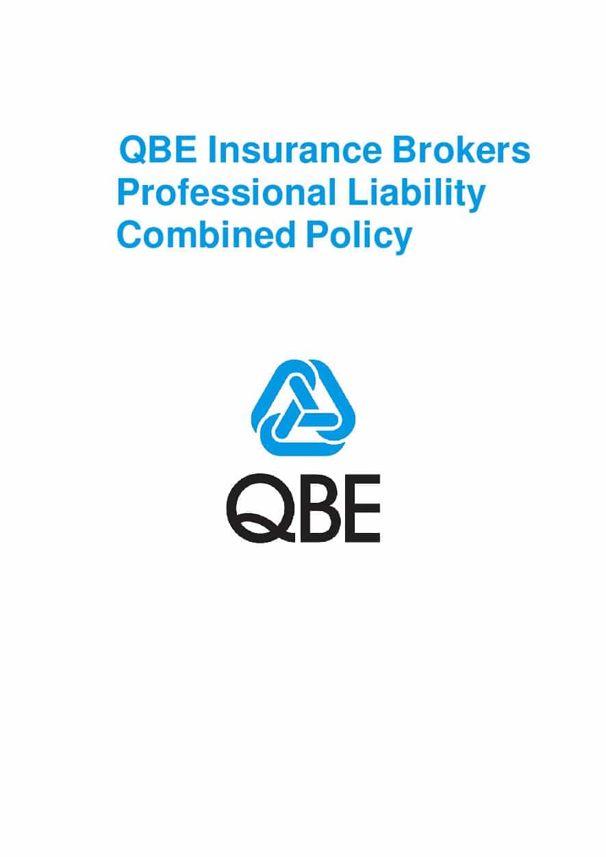 PJBL110121 QBE Insurance Brokers Professional Liability Combined Policy