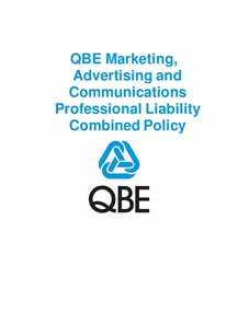 ARCHIVED - PJME110121 QBE Marketing Advertising and Communications Professional Liability Combined Policy