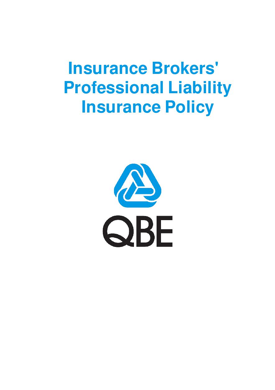 PJPK070121 QBE Insurance Brokers Professional Liability