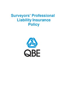 PJPL070121 QBE Surveyors Professional Liability Policy
