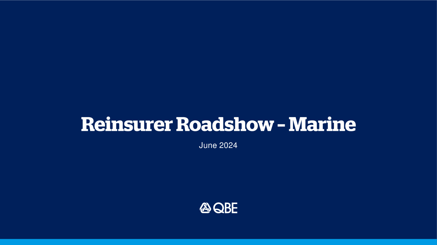 Reinsurer Roadshow Marine